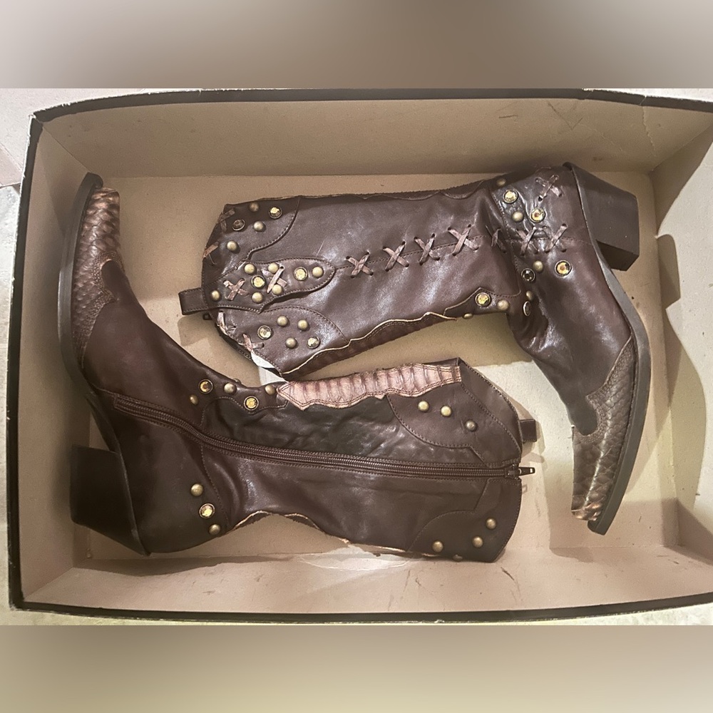 Leather Cowboy boots